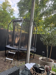 Thunder Záhradná trampolína Ultra 305 cm 10 ft vnútorná sieť 150 kg Čierna Ružová Fotografia od zákazníka č. 2