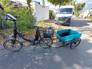 Qeridoo Qubee Cargo / Lastenanhänger, Farbe: Petrol Kunden-Foto 1
