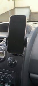 imoshion Support téléphone voiture - Réglable - Universel - Carbone - Grille d'aération - Noir Photo du client 1