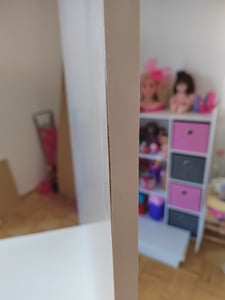 Kleiderschrank Schrank Kinderkleiderschrank Drehtürenschrank 105 cm Weiß/Weiß Figo 06 Kunden-Foto 2