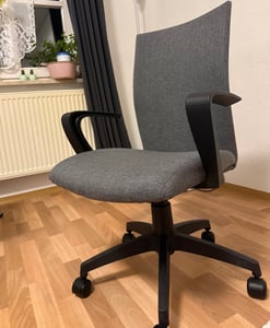 Sedia da ufficio Sedia girevole Sedia da scrivania Grigio W-157A/8176 Foto del cliente 2