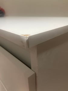 Roe Furniture | Kommode 60 cm - Weiß Hochglanz - 3 Schubladen - Modernes Design - Funktional und Stilvoll Kunden-Foto 4