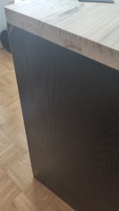 vidaXL Armadio per garage in legno massiccio di pino, rovere affumicato Foto del cliente 2