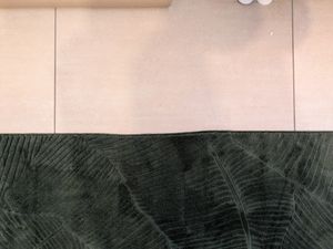 Modern Kurzflorteppich Wohnzimmer Antirutsch 3D Optik Grün, 200x280 cm Kunden-Foto 1