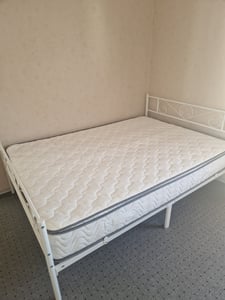 VASAGLE Bettgestell 140 x 200 cm, mit Kopfteil, Metallbett, Bettrahmen Kunden-Foto 6