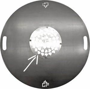 Grillpeter Feuerplatte Ø60cm Grillplatte für Feuertonne Planchaplatte Stahl 6mm Kunden-Foto 1