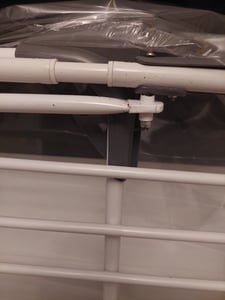EASYmaxx Séchoir à linge extensible 185-250 x 56 x 98 cm - blanc/gris Photo du client 2