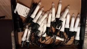 LEX 20er LED Weihnachtsbaum Kerzen für den Außenbereich, IP44, 8,55 m Kunden-Foto 2