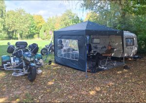 FCH Faltpavillon 2 x 2m Pavillon mit 4 Seitenwänden, Fenster, Festzelt mit UV-Schutz, mit 4 Seitenteilen, Gartenzelt, Festzelt Kunden-Foto 9