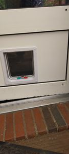 Jiubiaz Cat Flap Cat Door 4 Way Pet Door for Pet Dog Flap Pet Flap Fotografia od zákazníka č. 1
