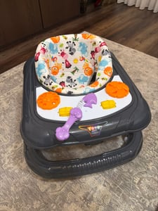 Baby Gehwagen Gehfrei Lauflernwagen Babywalker Lauflernhilfe Alpina, Farbe:Schwarz Kunden-Foto 1