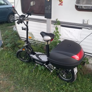 Scooter elettrico 1000W E-scooter con omologazione stradale - VR-1500-EEC 35km/h, ciclomotore elettrico con omologazione, pieghevole, e-moped, scooter - nero Foto del cliente 1