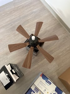 Deckenventilator mit Licht Ø60cm 48W Deckenlampe mit Ventilator Bluetooth Musik & RGB Farbwechsel 3 Geschwindigkeiten LED Dimmbar Fernbedienung Kunden-Foto 1