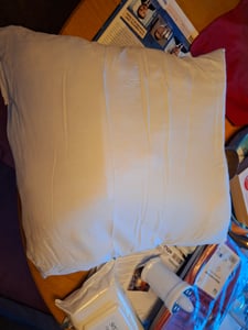 2er Set Kissen (40x40 cm) - Dekokissen für Bett und als Zierkissen - Mit Reißverschluss - Sofakissen für Couch und Sofa - Waschbar bis 60° - weiß Kunden-Foto 2