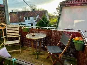 Ogrodzenia Wiklinowe Weidenmatte 170 x 500 cm - Balkon Sichtschutz - Zaun Garten aus Holz - Sichtschutz Garten - Windschutz & Sonnenschutz - Schattens Kunden-Foto 10