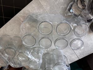 Küchensieb, 3er-Set, Edelstahl, Mikro-Mesh-Küchensieb, Nudelsieb, Obst-, Reis-, Gemüsesieb mit Griff, hochglanzpoliert Kunden-Foto 6