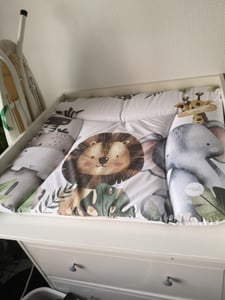 Ceba Baby® weiche Wickelauflage 75x72 cm  - Doppelseitige Baby Wickelunterlage - rosa Wickeltischauflage für Junge und Mädchen - Wasserdicht, abwaschbar -  -  EU - Teddys Traumflug Kunden-Foto 1