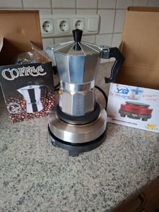 Espressokocher Coffee Urn  Espresso Herd Mokkakannen 500W 3 Tassen Kunden-Foto 1
