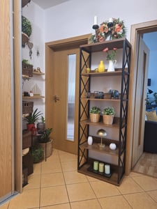 Tribesigns boekenkast in industriële stijl, 178 cm hoog, met 6 open planken, vintage design, ideaal voor thuis en kantoor, bruin en zwart Klantenfoto 1