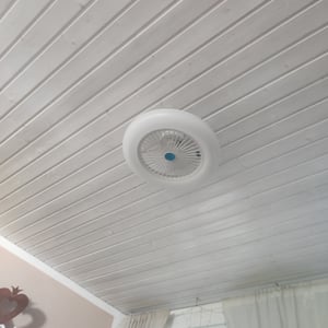 EINFEBEN Deckenventilator Deckenventilatoren mit Beleuchtung 80W Dimmbar Fan Licht deckenlampe Einstellbare Windgeschwindigkeit Lampe lüfter kronleuchter mit Fernbedienung Kunden-Foto 11
