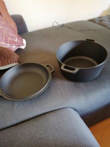 BBQ-Toro Gusseisen Topf 6,8 Liter, Schmortopf zum Kochen Kunden-Foto 2