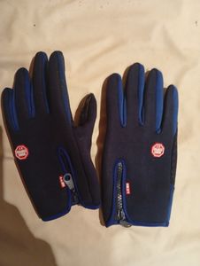 Fahrradhandschuhe Herren Damen Thermo Warm Winter Wasserdicht Touchscreen Handschuhe Skihandschuhe, Schwarz, L Kunden-Foto 1