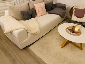 Pluszowy narzut na sofę 2-osobową 180*230 cm Pokrowiec na sofę Miękki Gruby Ciepły na zimę, sofa, łóżko, sypialnia, salon, kremowo-biały Zdjęcie produktu od klienta nr 1