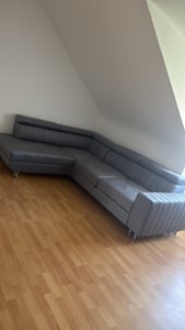 Masseno Ecksofa NOLA R-S mit Schlaffunktion L-Form, Sofa mit Bettkasten, Wohnzimmersofa, Couch, Soffa, Bettsofa, Couchgarnitur- Beige, MONOLITH 09 Kunden-Foto 2