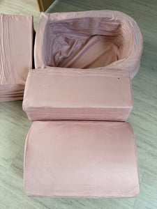 COSTWAY 5 pezzi. Blocchi in schiuma, blocchi giganti con piscina di palline, blocchi di grandi dimensioni per giocare e arrampicarsi, blocchi da arrampicata morbidi, senza palline da gioco, rosa Foto del cliente 2
