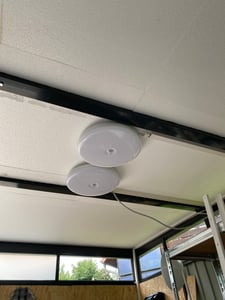 Led Deckenlampe mit Bewegungsmelder, Decke Lampe innen für Badezimmer Küche Wohnzimmer Keller Schlafzimmer Flur, Kaltweiß 18W Ø22cm Kunden-Foto 1