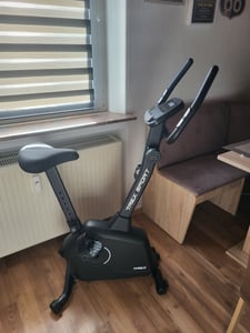TREX SPORT Heimtrainer Fahrrad für Zuhause TX-380MB RIGON | Magnetisches Fitnessbike, leise | LCD Display, Pulsmesser, 8 Stufen, bis 120kg| Marineblau Kunden-Foto 5
