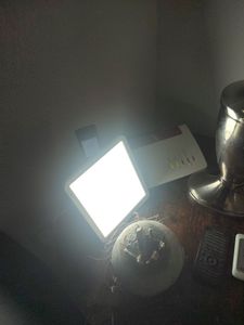 Tageslichtlampe, 15000 Lux Lichttherapielampe mit 3 Farbtemperaturen, 5 Helligkeitsstufen und 6 Timer, Simulation von Tageslicht, Vollspektrumlampe Kunden-Foto 1