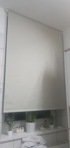 Grandekor Verdunklungsrollo ohne Bohren & mit Bohren Schwarz 110x230cm Verdunkelungsrollo Klemmfix Rollos für Fenster ohne Bohren Kunden-Foto 1