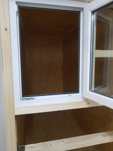 Kellerfenster Kunststoff weiß Dreh-Kipp 70x100 cm(BxH) DIN Links 2 -fach Glas Dichtung Schwarz Kunden-Foto 1