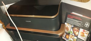 Cosori Dual Blaze Twinfry Chef Edition, Teplovzdušná fritéza, 10 L, 35 °C, 240 °C, Dvojitý, Tmavo šedá, Ružové zlato Fotografia od zákazníka č. 1
