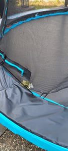 Thunder Trampolino da giardino Ultra 305 cm 10 ft rete interna 150 kg Nero Blu Foto del cliente 4