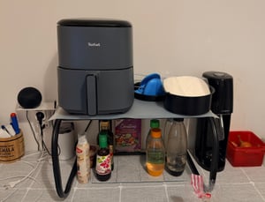 Tefal Easy Fry Max EY245B Single 5 L Stand-alone 1500 W Hot air fryer Grey Photo du client 1