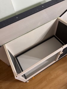 vidaXL Kaninchenstall 1 Ebene Grau Holz Kunden-Foto 1