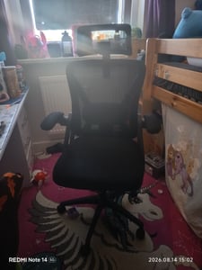 Hiazurm Bürostuhl, Bürostühle, Schreibtischstuhl, bürostuhl ergonomisch mit Verstellbarer Kopfstütze,Chefsessel, Drehstuhl 150kg Kunden-Foto 1