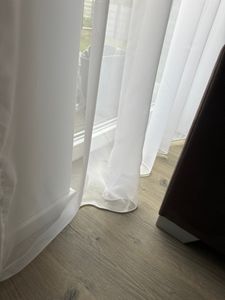 Vorhang Kräuselband weiß Emotion 140x245 cm Voile transparent Kunden-Foto 6