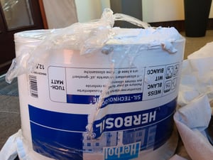 Herbol Herbosil weiss 12,5L tuchmatt Fassadenfarbe Aussenfarbe Siliconharzfarbe Kunden-Foto 5