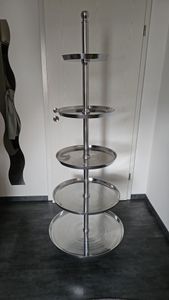 Etagere Servierständer Tortenständer Metalletagere Servierplatte Aluminium 170 cm XXL Kunden-Foto 1