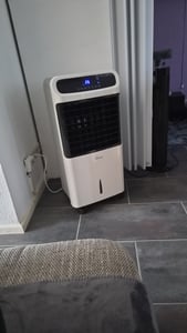 TroniTechnik® Mobiles Klimagerät 5in1 Klimaanlage Luftkühler LK06 5 in 1 Ventilator, inkl. Fernbedienung, Filter, Wasserkühlung Kunden-Foto 3