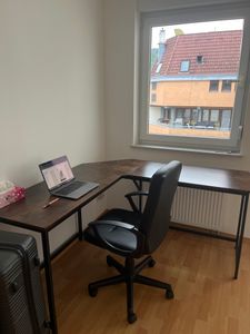 VASAGLE Schreibtisch Eckschreibtisch L-förmiger Computertisch 149 x 149 x 76 cm (L x B x H) Vintage Bürotisch Kunden-Foto 2
