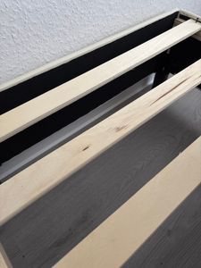 vidaXL Bettgestell Schwarz 140x200 cm Kunstleder Kunden-Foto 1