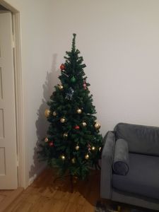 Künstlicher Weihnachtsbaum 180 cm, Christbaum Künstlich mit 1000 Zweige, Christbaum 180cm mit Metallständer, Tannenbaum Künstlich Ø ca. 90cm Grün Kunden-Foto 2