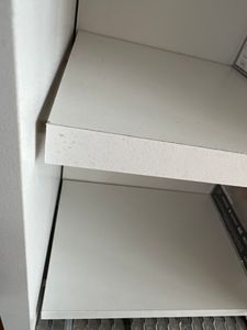 Étagère CD en bois | Armoire CD avec portes en verre de sécurité ESG pour 204 CD ou 72 DVD | Dimensions : H. 98 x W. 31 x D. 35 cm | Étagère DVD élégante avec rouleaux | Étagère Blu-ray | Étagère CD - Valenza Photo du client 1