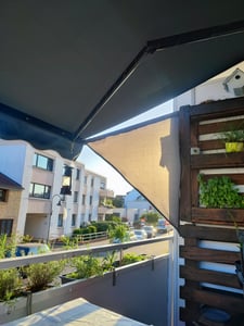 Oxford Stoff wasserdicht PVC-beschichtet - Graphit, 160 cm breit | Outdoor Meterware für Pavillons, Vorhänge, Abdeckungen, Balkon, Garten, wetterfest Kunden-Foto 6