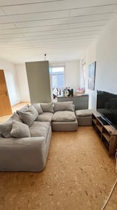 Modulares Sofa, Ecksofa mit Liege rechten, 275 cm breit, vakuumverpackt, keine Montage erforderlich, Grau Kunden-Foto 1