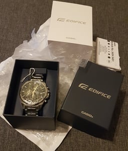 Zegarek męski Casio EFR-556D-1AVUEF srebrny Zdjęcie produktu od klienta nr 2